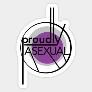 Proudly Asexual Sticker